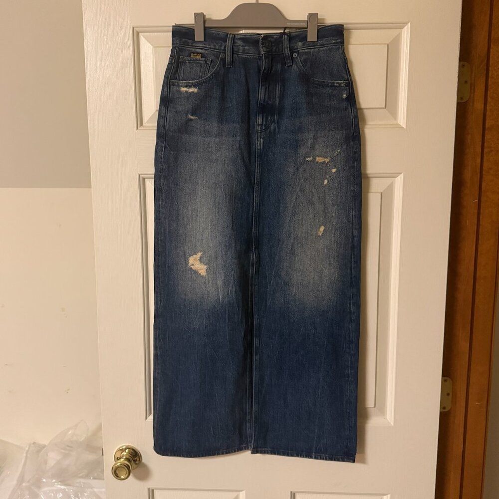 G-Star Viktoria Long Skirt in Mountain Dusk Size 27 - Picture 3 of 5